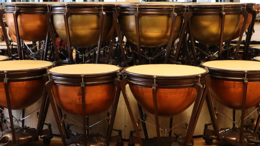 Heads on Timpani Drums