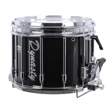14x12 Dynasty DFZ Double Marching Snare Drum with Top and Bottom Snares - Black MS-ZD14W-B