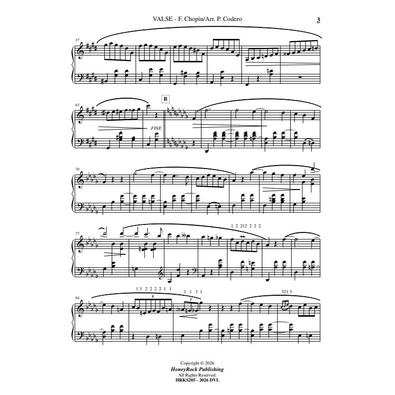 Chopin-Valse Op. 64 No. 2 arr. Cordero sample
