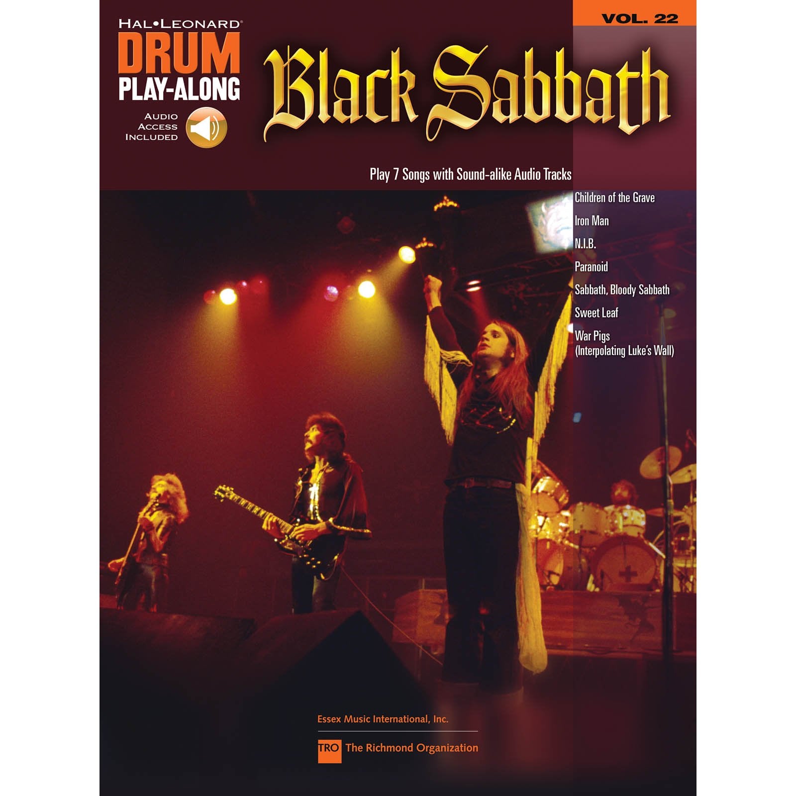 32-Hal Leonard Drum Play-Along-Black Sabbath vol. 22 (Online Audio Access Included)
