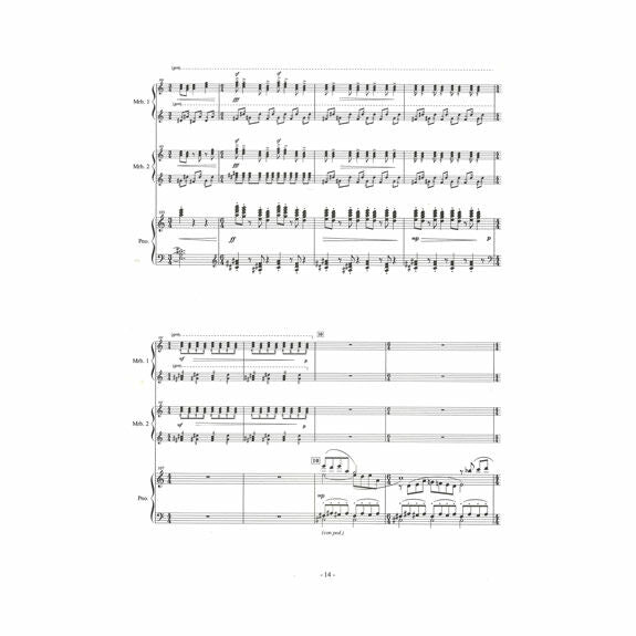 Abe-Concertino Wind Across Mountains for Marimba and String Orch. (Piano Reduction New Version)-1-2M/PN