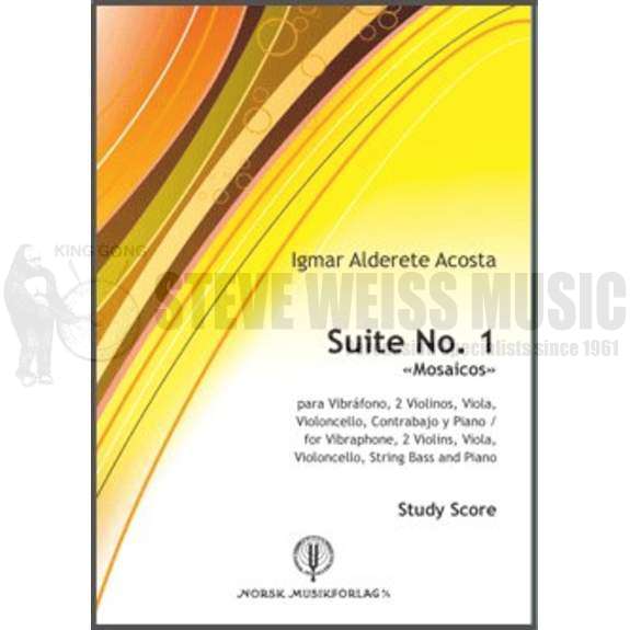Acosta-Suite No. 1 "Mosaicos" SCORE ONLY-Solo V/2VN/VA/VC/CB /PN