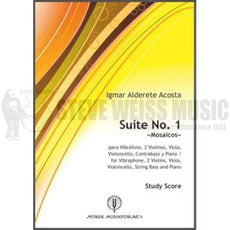 Acosta-Suite No. 1 "Mosaicos" SCORE ONLY-Solo V/2VN/VA/VC/CB /PN