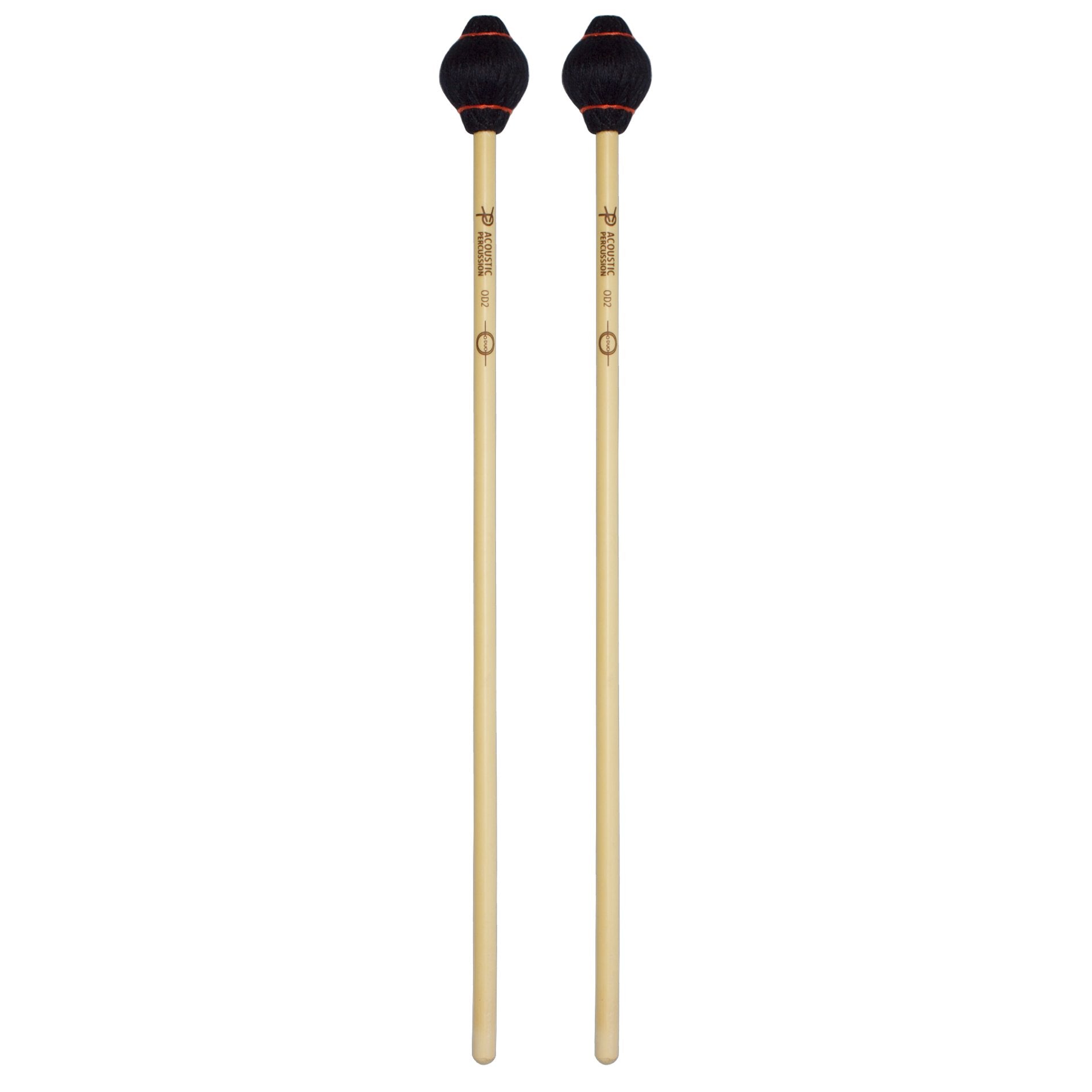 Acoustic Percussion O DUO Medium Marimba & Vibraphone Mallets - Rattan ACO-OD2
