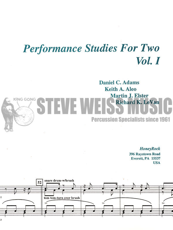 Adams/Aleo/Elster/LeVan-Performance Studies for Two vol. 1