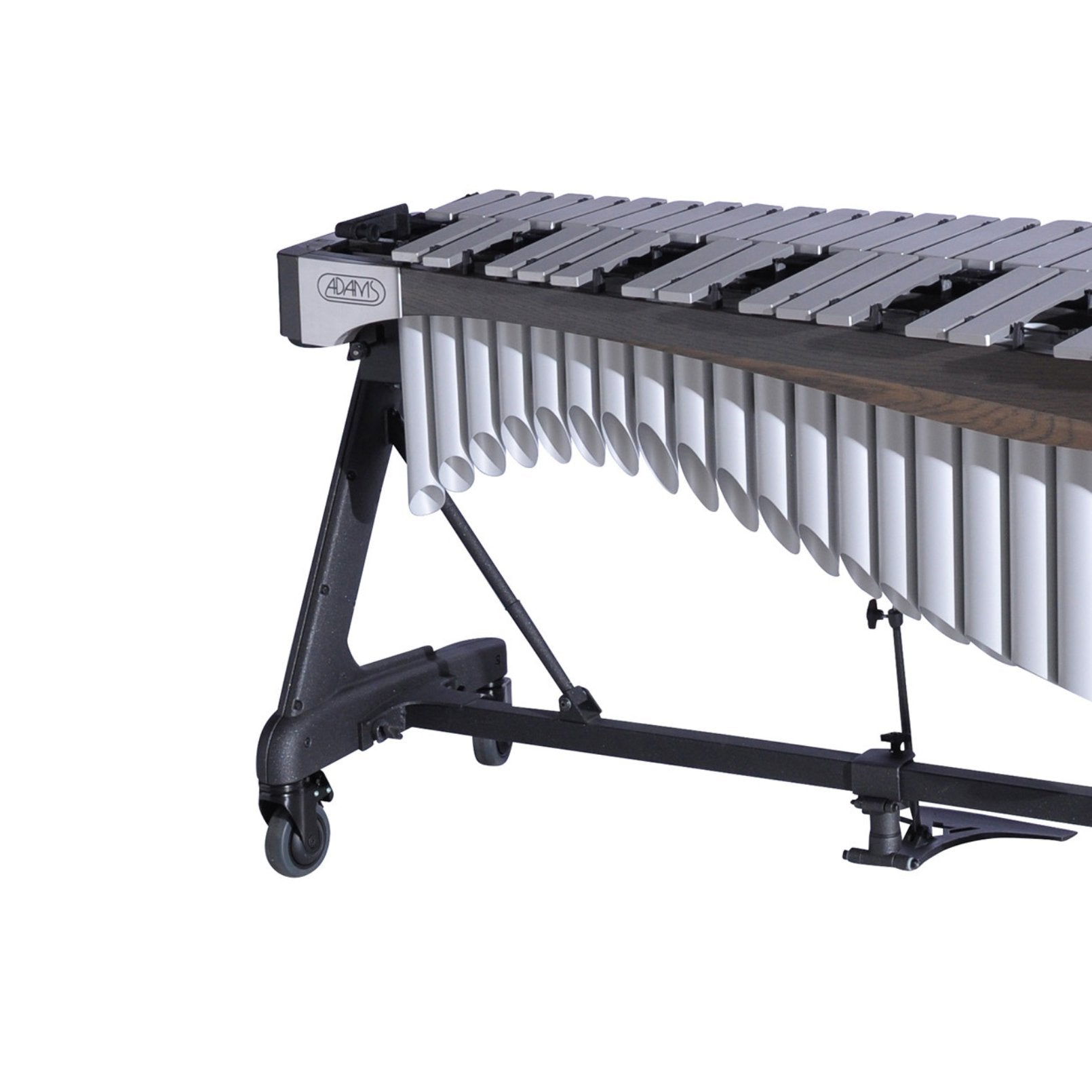 Adams Alpha Series 4.0 Octave Vibraphone, Silver Bars, w/Motor and Apex Frame Graphite Rails, Titanium Silver Resonators ADM-VAWA40S/9G5