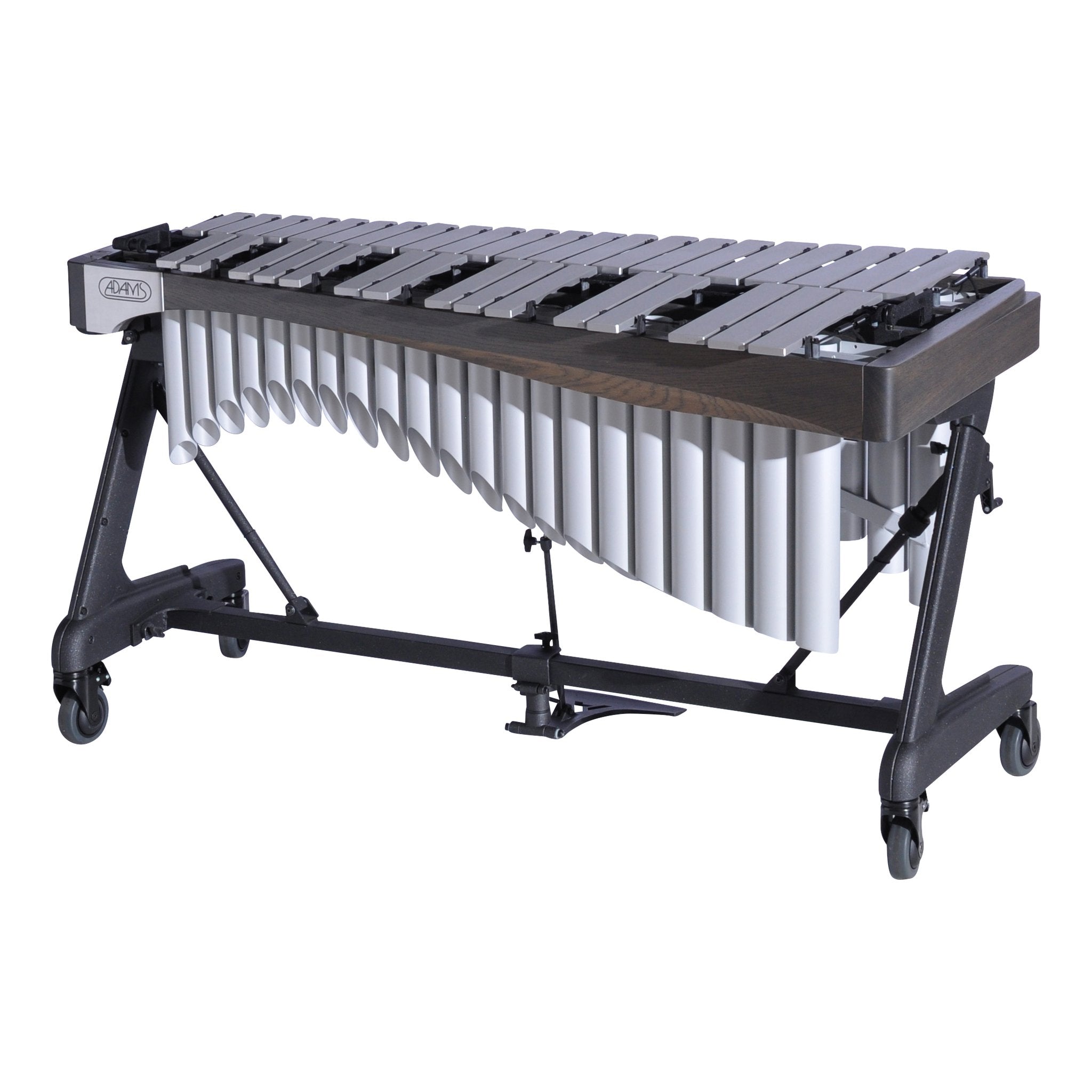 Adams Alpha Vibraphone with Silver Bars, Silver Resonators and Graphite Rails Audience Side