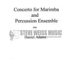 Adams-Concerto for Marimba and Percussion Ensemble (SP)- solo M/B/V/C/X4T/P