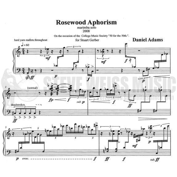 Adams-Five Marimba Miniatures-M