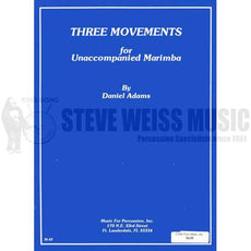 Adams-Three Movements for Unaccompanied Marimba-M