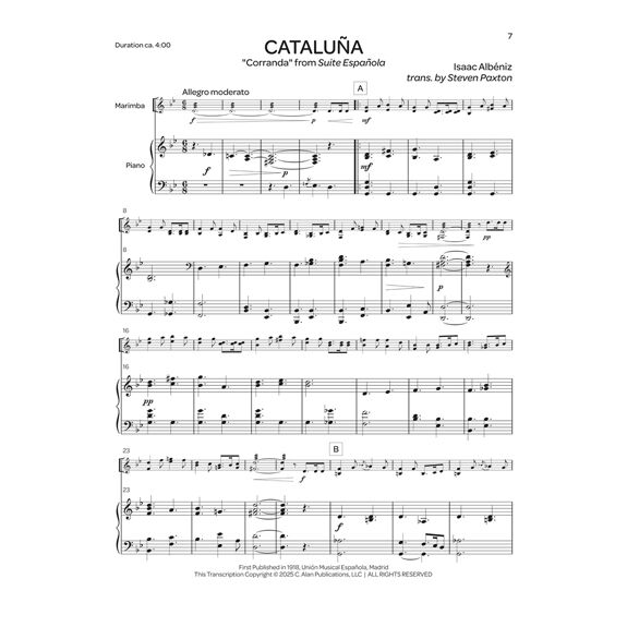 Albeniz-Suite Espanola, Op. 47 arr. Paxton (SP)-M/PN
