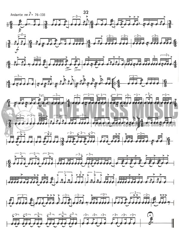 Albright: Polyrhythmic Studies for Snare Drum