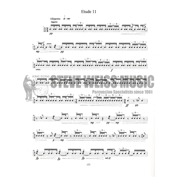 Aleo-Advanced Etudes for Snare Drum