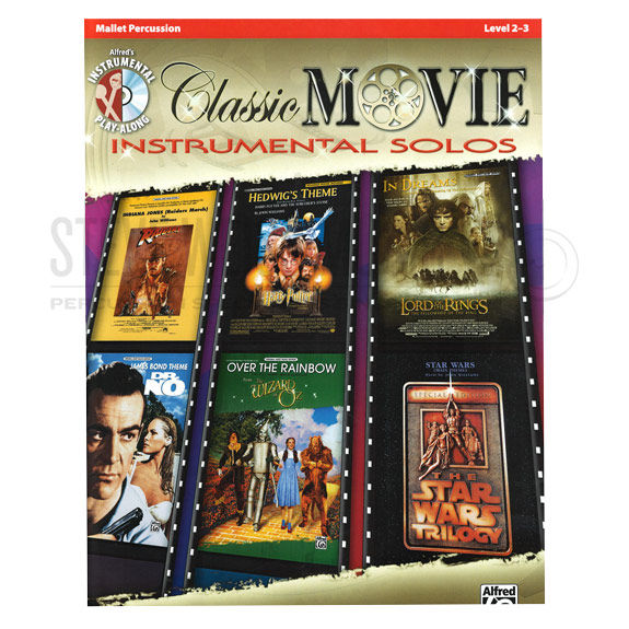 Alfred's Instrumental Play-Along: Classic Movie Inst. Solos-Mallet percussion (book w/CD)
