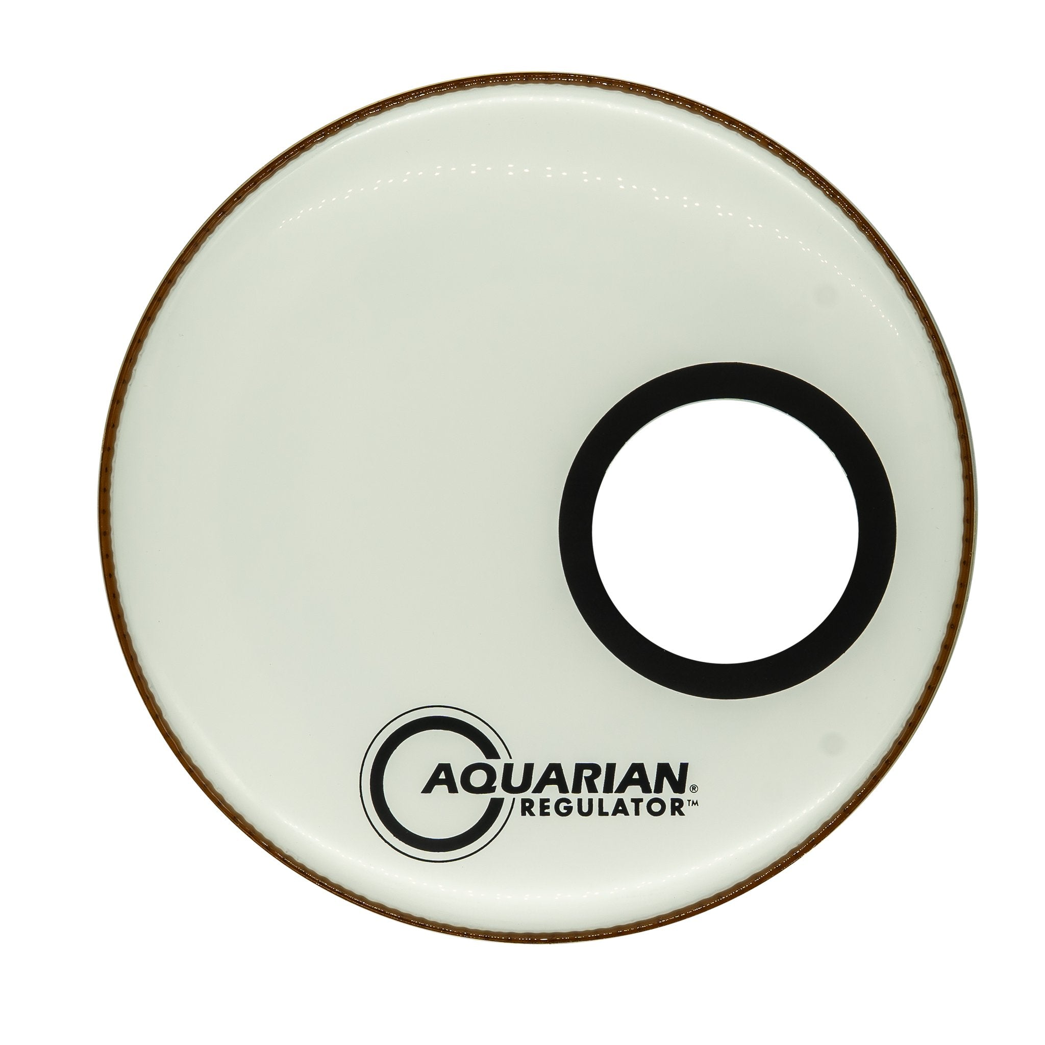 Aquarian Regulator RSM 14" Offset Hole White Bass Head