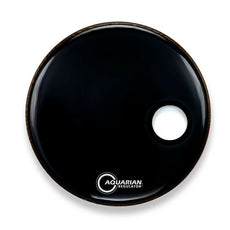 Aquarian Regulator Black Bass Drum Head with Center Hole