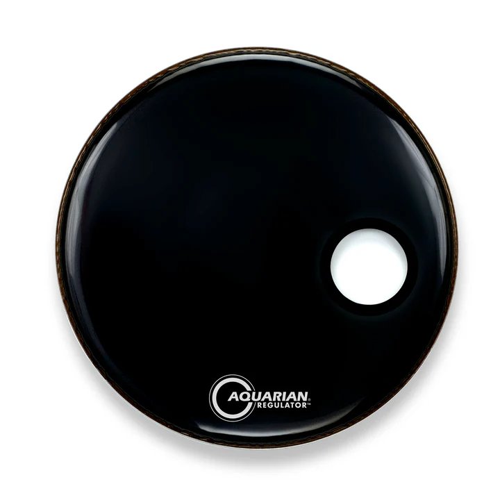 Aquarian Regulator Front Bass Head - Black with Offset Hole