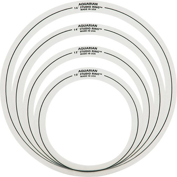 SR SET #10 Aquarian Studio Rings (10" 12" one each, 14" x 2)