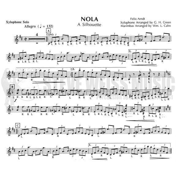Arndt-Nola arr. Cahn - X solo/4M