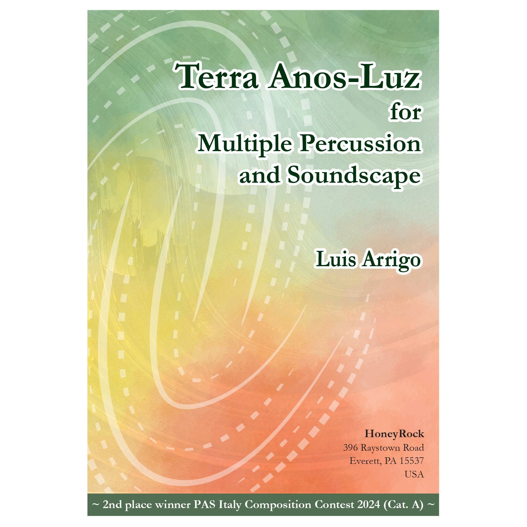 Arrigo-Terra Anos-Luz cover page percussion solo