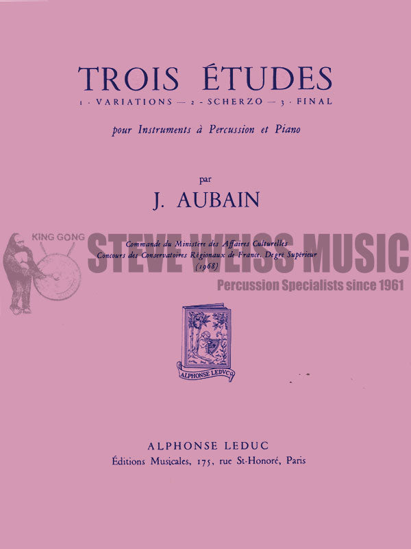 Aubain-Trois Etudes(SP)-P/4T/X/B/V/PN