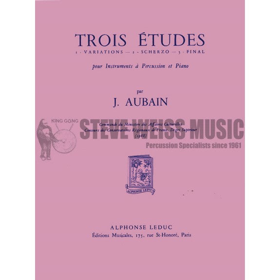 Aubain-Trois Etudes(SP)-P/4T/X/B/V/PN