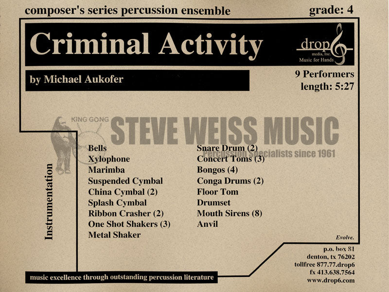 Aukofer-Criminal Activity (SP)-B/X/M/P