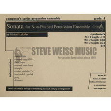 Aukofer-Sonata for Non-Pitched Percussion Ensemble (SP)- /DS