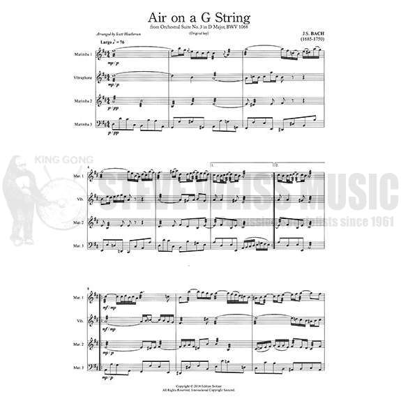 Bach-Air on a G String arr. Weatherson (SP)-V/3M
