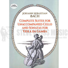 Bach-Complete Suites for Unaccompanied Cello and Sonatas for Viola da Gamba (Dover)-M