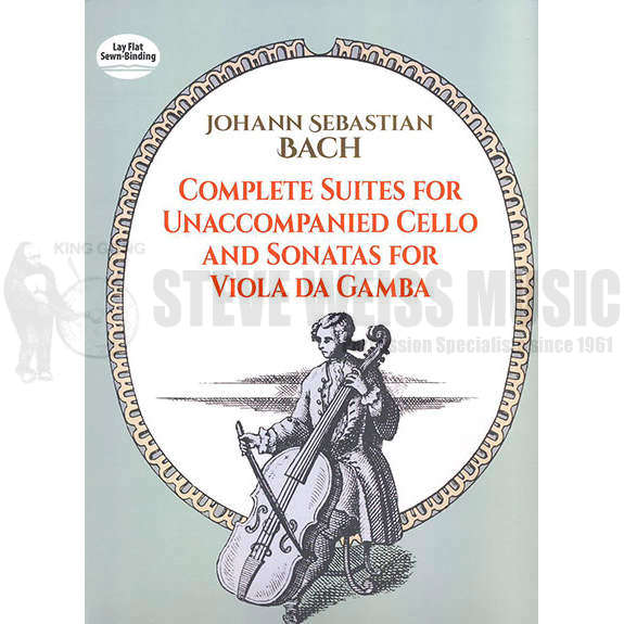 Bach-Complete Suites for Unaccompanied Cello and Sonatas for Viola da Gamba (Dover)-M