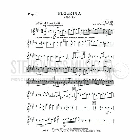 Bach-Fugue in A Major (SP) arr. Houllif-3 mall. inst.