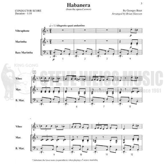Bach/Handel/Bizet/Scarlatti-Classic Mallet Trios arr. Slawson (SP)-V/M
