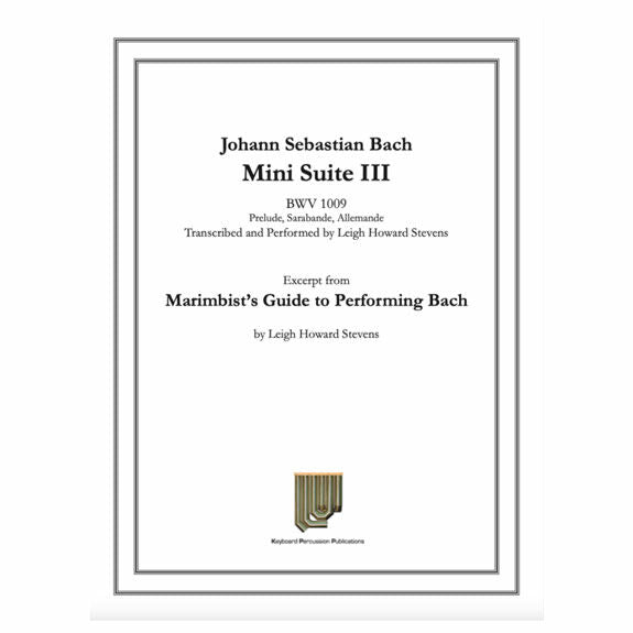 Bach-Mini Suite III arr. Stevens