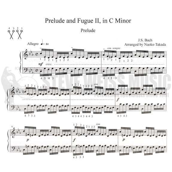 Bach-Prelude and Fugue II in c minor arr. Takada-M