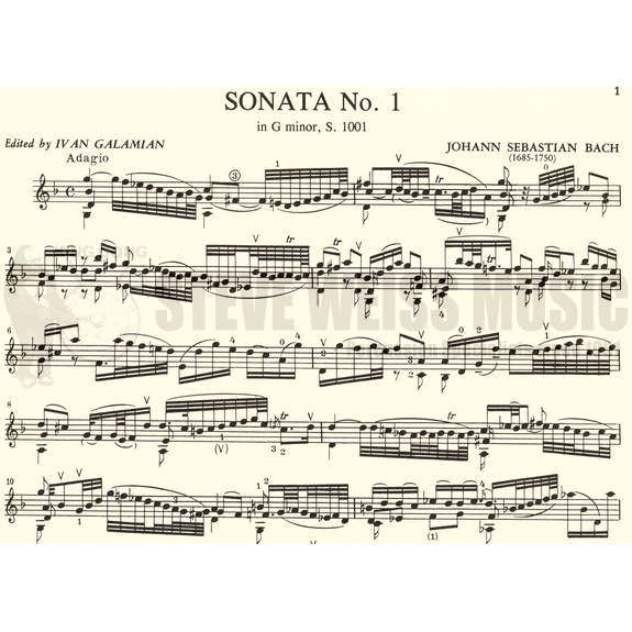 Bach-Six Sonatas and Partitas for Violin-Galamian