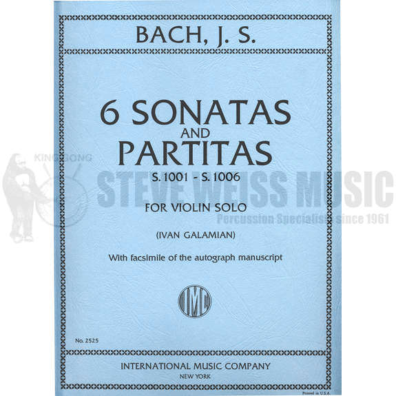 Bach-Six Sonatas and Partitas for Violin-Galamian