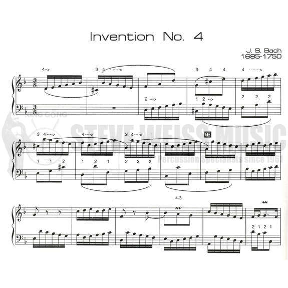 Bach-Two Part Inventions (#1, 4, 8 & 14) arr. Stevens-M