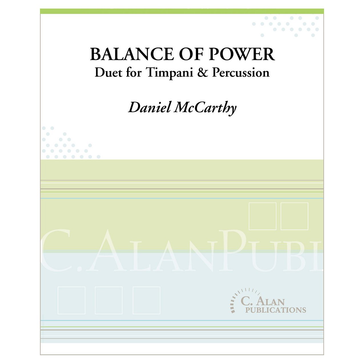 Balance of Power Duet for Timpani & Percussion Daniel McCarthy Cover Page