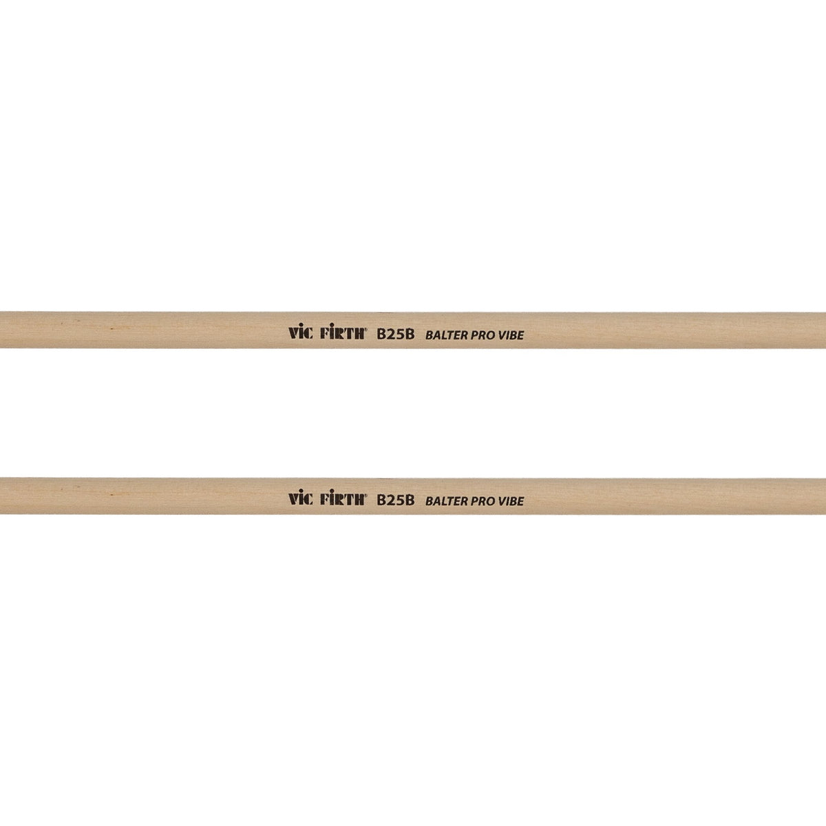 Balter Pro Vibe B25B Jazz Silver Vibraphone Mallets Birch Handle Logo