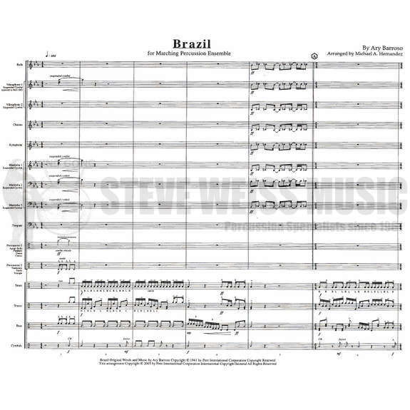 Barroso-Brazil (arr. Hernandez) (SP)-B/2V/C/X/2M/4T/P