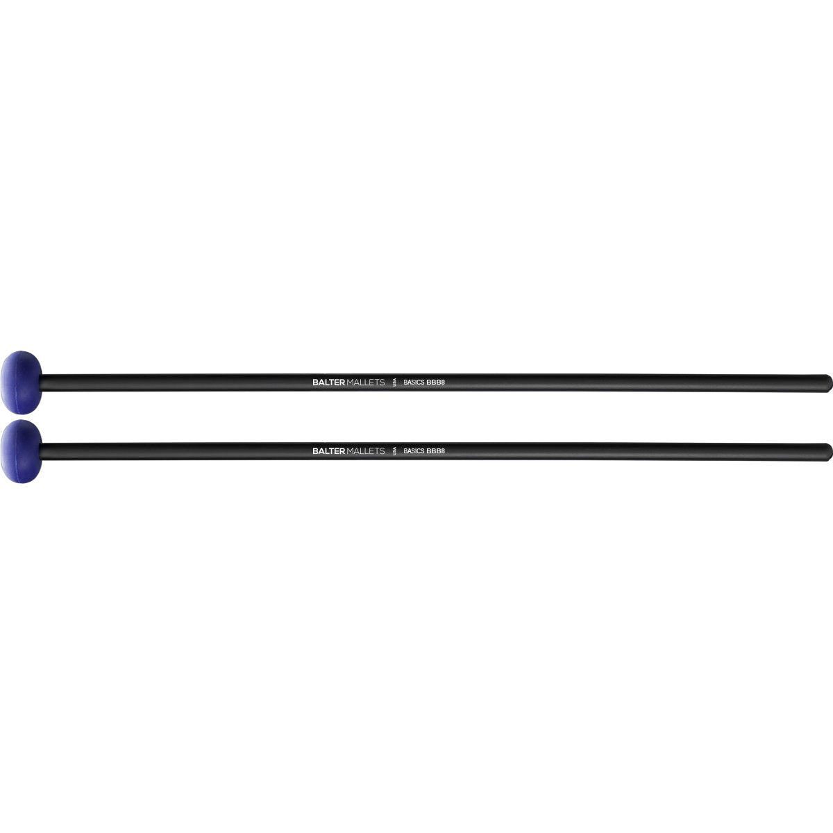 Balter Basics Birch BB8 Medium Xylophone Mallets Blue Rubber