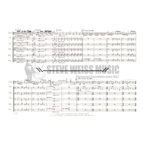 Beck-Concerto for Timpani and Percussion (SP)-4T solo/P/M/X/V/B/
