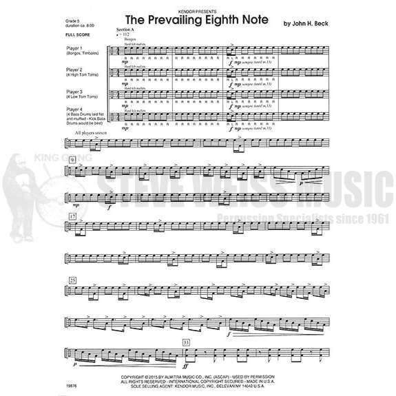 Beck-Prevailing Eighth Note, The (SP)-P