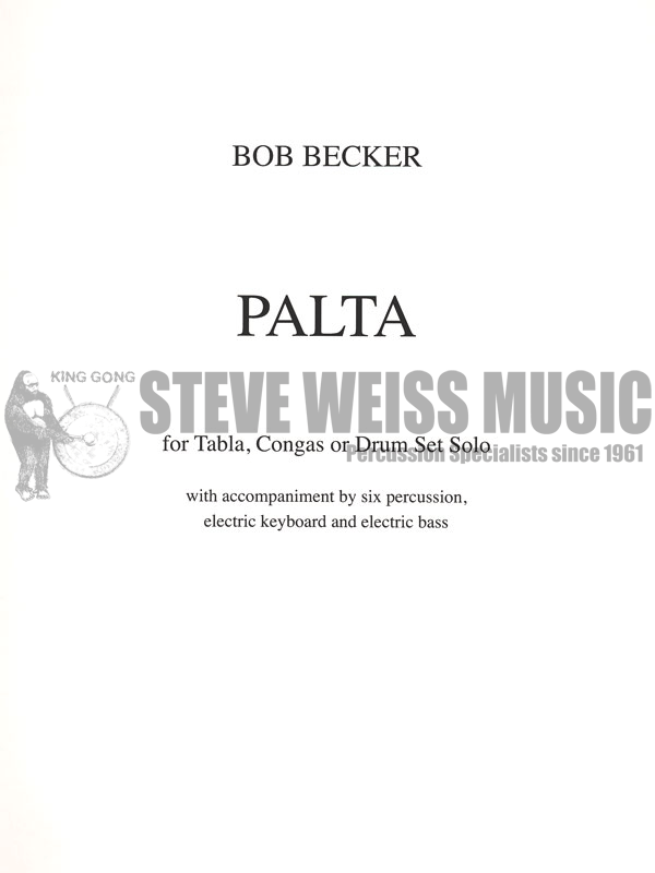 Becker-Palta-3 Tabla/Crot./M/2V/B/Almg./Gongs
