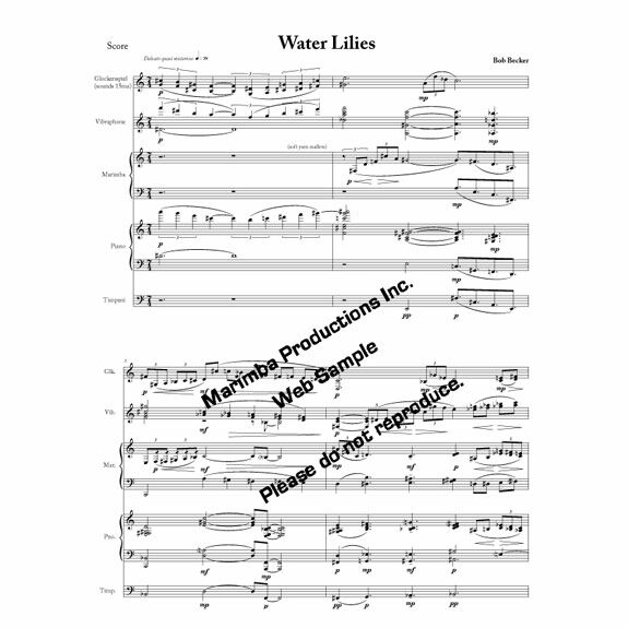Becker-Water Lilies (SP)-B/V/M/4T/PN