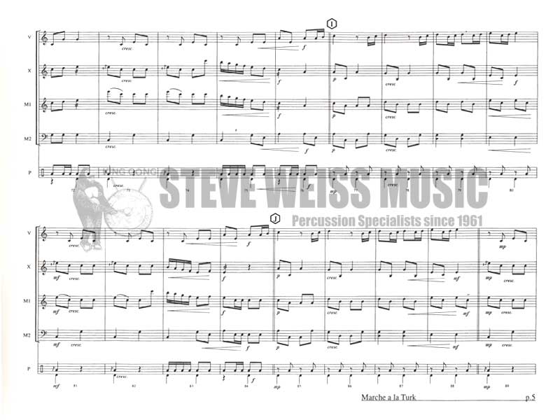 Beethoven-March a la Turk arr. Hernandez (SP)-V/X/M/P