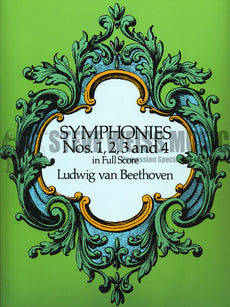 Beethoven-Symphonies No. 1, 2, 3, & 4 (Score)