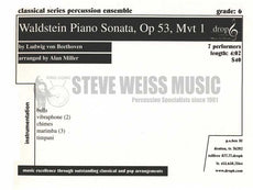 Beethoven-Waldstein Piano Sonata, op. 53, mvmt. 1 (arr. Miller)(SP-7)-B/2V/C/3M/5T