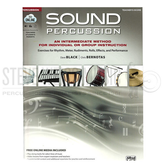 Black/Bernotas-Sound Percussion-TEACHER'S SCORE (Online Audio Access Included)